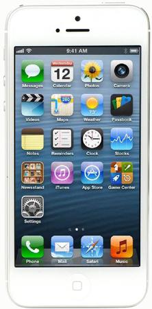 Смартфон Apple iPhone 5 64Gb White & Silver - Якутск